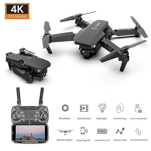 dual camera foldable drone