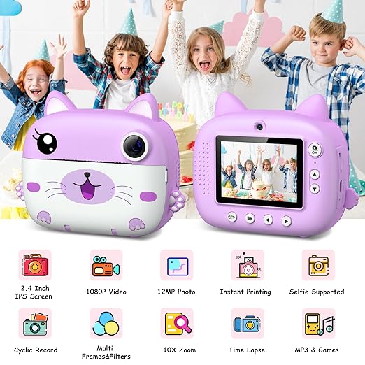 kids instant print camera