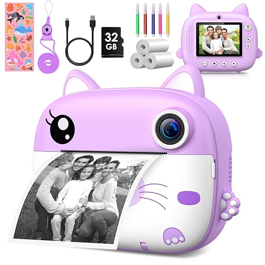 kids instant print camera