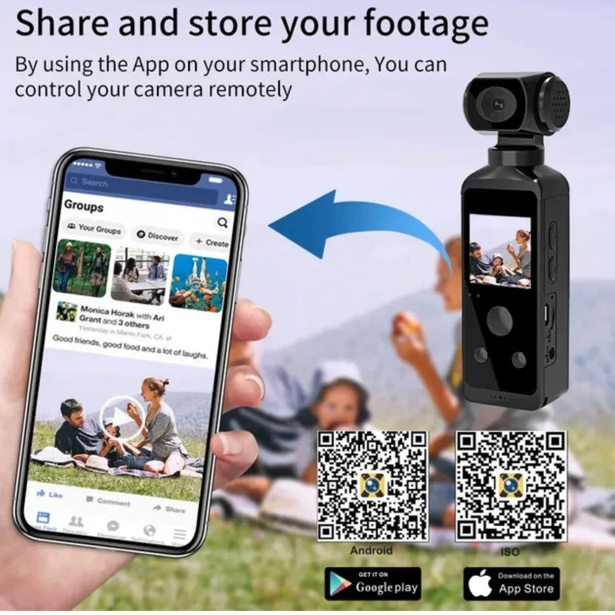 Ultra HD pocket action camera