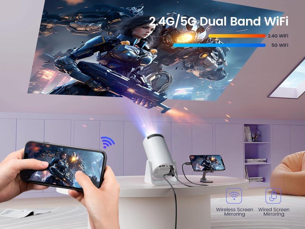 5G WiFi home projector