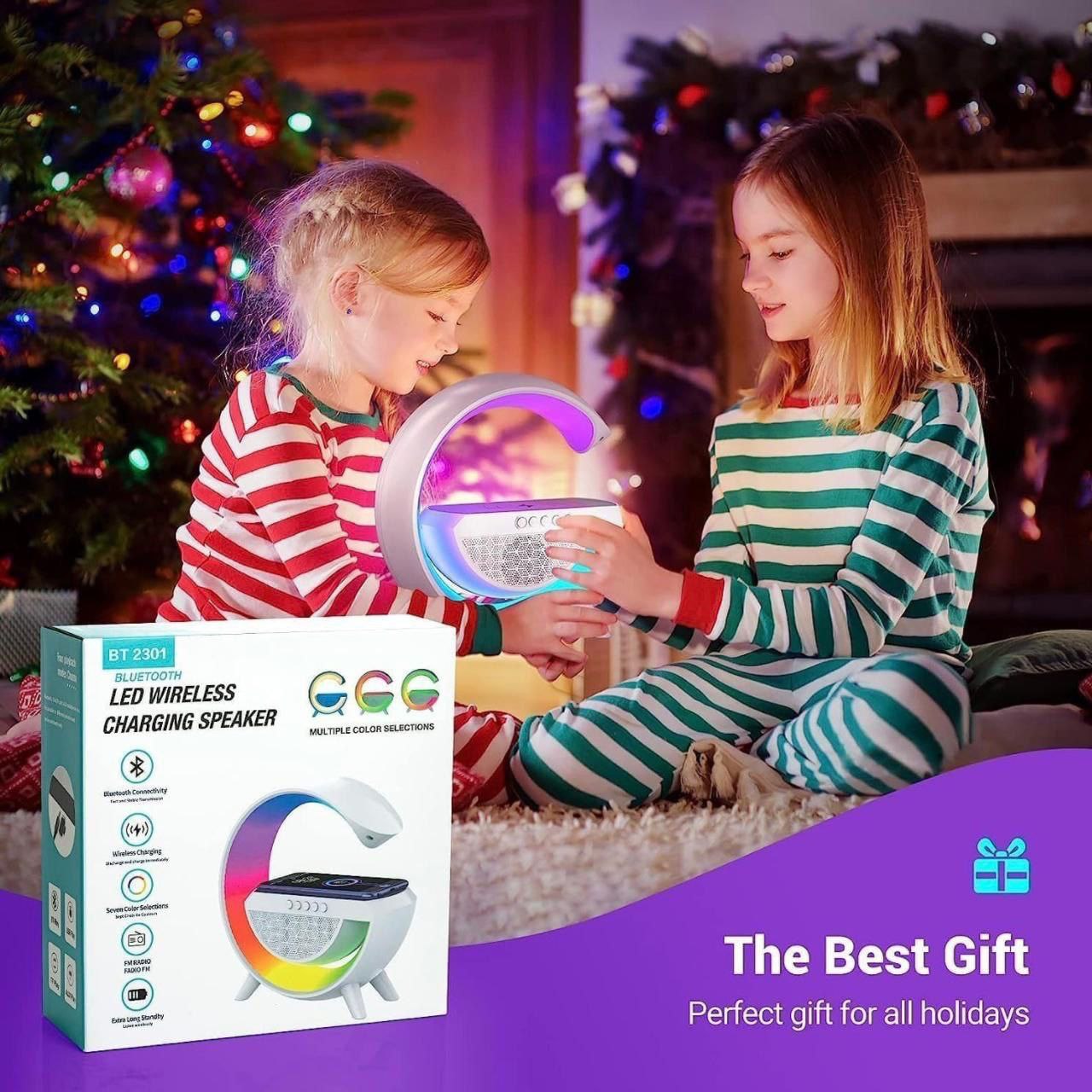 3 in 1 bluetooth speaker with wireless charger