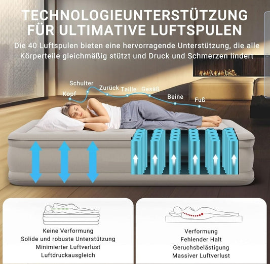 twin air mattress with built-in pump