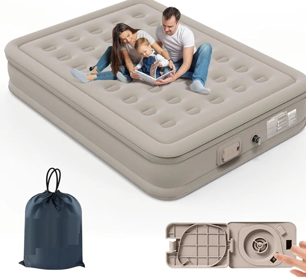 twin air mattress with built-in pump